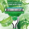 thumbnail image 4 of Rastrillo Gillette Mach3 Sensitive 4 Repuestos con Aloe, Piel Sensible, 4 of 5