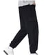 thumbnail image 3 of Pantalones largos para hombre, con cordón, bolsillos grandes, color liso, con movimiento, pantalones casuales altos, pantalones deportivos fáciles de atar en los pies, pantalones de poliéster para hom, 3 of 4