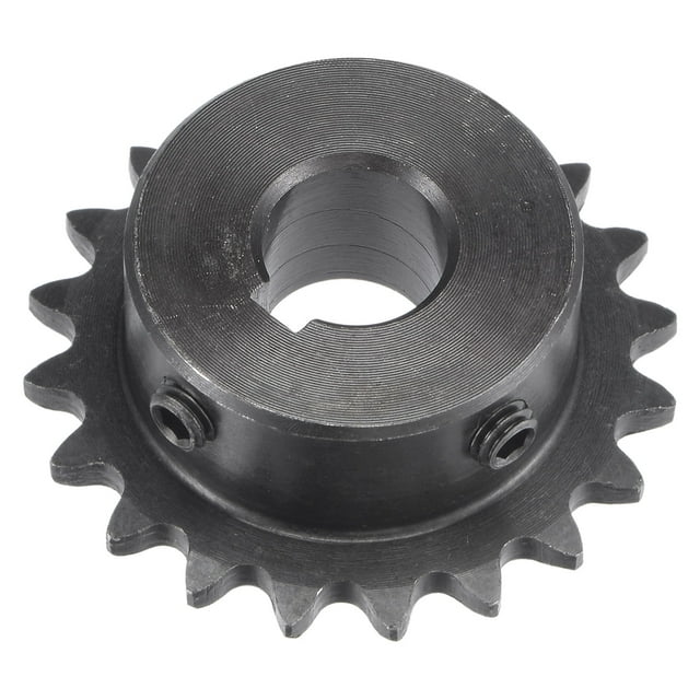 Uxcell Chain Sprocket Carbon Steel, Keyway with Set Screws 12mm