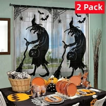 TGNAZET Black Halloween Curtains, 40” x 84” (2 Panels)