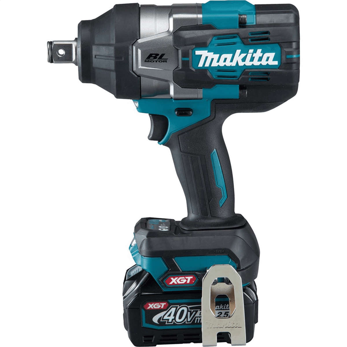 Makita 40V max XGT&reg; Brushless Cordless 4-Sp Hi-Torq 3/4" Sq. Drive Impact Wrench Kit w/ Friction Ring Anvil, var. spd., rev., L.E.D. Light, bag (2.5Ah)
