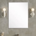 thumbnail image 4 of Bellaterra Home 8833-24SL Rectangular Metal Frame Mirror, Brushed Silver, 4 of 4