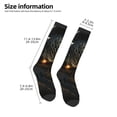 thumbnail image 2 of KLL Metal Evil Skull Print Cool Socks Men's Women's Crew Socks Funny Crazy Novelty Stockings, 2 of 6