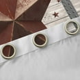 thumbnail image 4 of Manfei Texas Stars Curtains Pack of 2 (42x84 Each),Old Barn Door Curtains Blackout,Rustic Farmhouse Cabin Bedroom Curtains For Boys Kids,Super Cozy Room Decor, 4 of 6