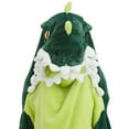thumbnail image 3 of Shark Blanket Hoodie Onesie, Green Wearable Sleeping Bag for Adults, Soft Cozy Costume, XL, 3 of 6