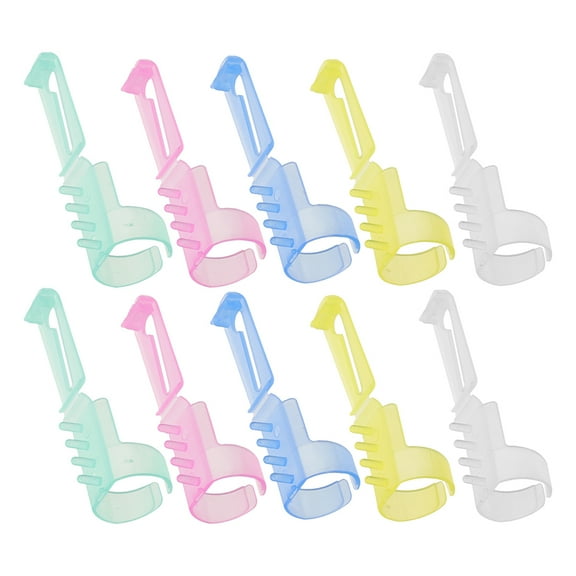 PENIKOKO 15-Piece Plastic Crochet Hooks Set with Yarn Tensioner for Crafting and Knitting Projects, Green