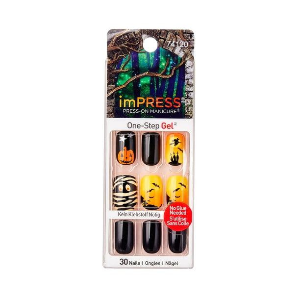 Kiss Impress Halloween Press On Artificial Nail Kit Elm Street Walmart Com Walmart Com