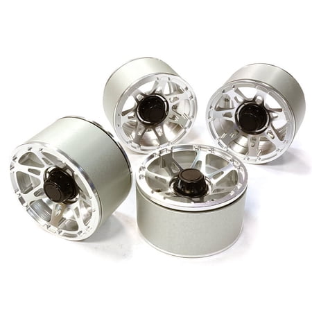 Integy RC Toy Model Hop-ups C26441SILVER High Mass 2.2 Size Alloy A7 Spoke Beadlock Wheel (4) for Scale Off-Road Crawler price history on PriceWatchPro