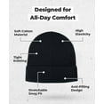 thumbnail image 4 of 100% Cotton Beanie Hat for Men - Modern & Stylish - Warm & Comfortable for Daily Wear, 4 of 7
