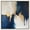 Silver Frame, variant on Indigo Aurelian Canvas Contemporary Abstract by Art Remedy, Gallery Wrapped, 12 x 12