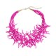 thumbnail image 5 of Collar de cuentas de semillas Chunky 18 pulgadas de largo Boho a moderadas Strand de cúmulo de gargantillas para mujeres Regalo Día de la Madre para Rosa rojo, 5 of 10