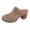Khaki, variant on Ladies Summer Fashion Clog Sandals with Thick Bottom Half Orthopedic Slippers Wedge Heels Lightweight Shoes for Warm Days