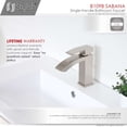 thumbnail image 6 of Stylish Sabana Ht 7" Single Handle Brushed Nickel Bathroom Faucet B-109B, 6 of 11
