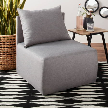 Modular Overstuffed Upholstered Chair - Mainstays Modular Single Lounge Chair