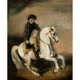 thumbnail image 2 of Piotr Michałowski 12x14 Black Ornate Wood Framed Double Matted Museum Art Print Titled: Napoleon on Horseback (1846), 2 of 5