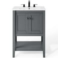 thumbnail image 3 of Modway Prestige 24" Bathroom Vanity, Gray/White/Black, 3 of 10