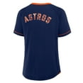 thumbnail image 3 of Women's Fanatics Navy Houston Astros League Diva Star Raglan V-Neck T-Shirt, 3 of 5