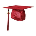 thumbnail image 6 of Endea Graduation Shiny Red Graduation Cap  Tassel, 6 of 11