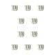thumbnail image 3 of Soidarity Amortiguador para raqueta - Amplia aplicación Buen efecto de absorción de impactos Amortiguador de raqueta Shock white blanco 10Conjunto, 3 of 6