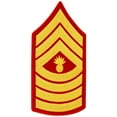 thumbnail image 4 of United States Marine Corps (USMC) Chevron Gold Embroidered on Red MGYSGT Master Gunnery Sergeant Male, 4 of 6