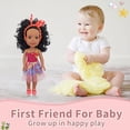 thumbnail image 6 of STPToys Black Dolls with Dress Toys,Reborn Realistic Doll Small Silicone Black Doll Toy with Curly Hair for 2+ Years Old,Birthday Gifts, 6 of 6