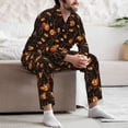 thumbnail image 6 of KLL Halloween With Pumpkins Sleepwear Mens Flannel Pajamas,Long Cotton Pj Set, 6 of 7