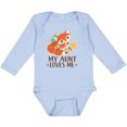 thumbnail image 3 of Inktastic Aunt Loves Me Woodland Fox Boys or Girls Long Sleeve Baby Bodysuit, 3 of 5