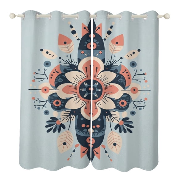 Bohemian Mandala (97) 2 Panels Curtains for Bedroom Living Room Drapes Kitchen Window Curtain Home Decor