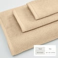 thumbnail image 4 of Great Bay Home Quick Dry Loop Textured 2-Pack Extra Large Bath Sheet Set, 35” x 68”, Taupe, 4 of 6