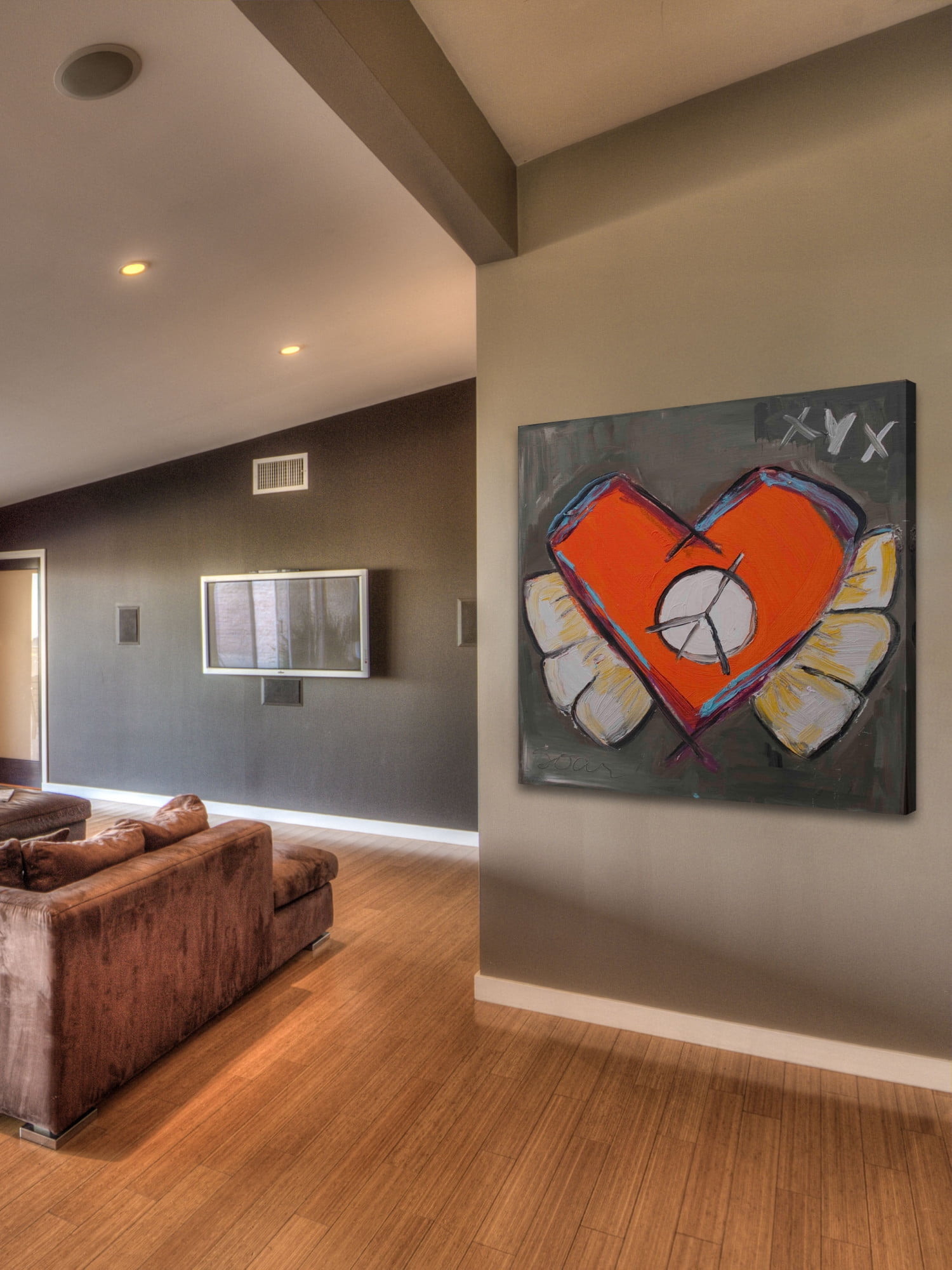 Marmont Hill "Sore Heart" by Tori Campisi Painting Print on Canvas