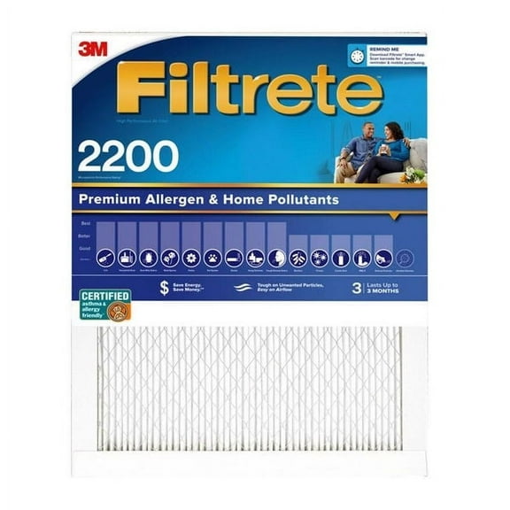1 PC 3M Filtrete 16 in. W x 20 in. H x 1 in. D Pleated Air Filter (Pack of 4)