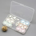 thumbnail image 3 of Ruiqas Leak Proof Contact Lens Case Box 6 Pack Contact Lens Holder Container Organizer with Bottle and Stick Tool (Remover + Tweezers) Storage Box Soak Storage Kit Reusable Contact Lens Cases, 3 of 8