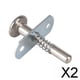 thumbnail image 1 of 2x Pasador de Bloqueo de Resorte, Perno de Barril, Hardware de Repuesto de émbolo de Acero Multifuncional Resistente para Suministros Domésticos Peque 2 piezas, 1 of 8