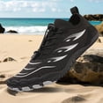 thumbnail image 6 of lnmuld Men Women Barefoot Shoes, Breathable Mesh Shoes for Water Yoga Fitness Color:Black,Size:9.5, 6 of 8