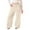 AB140 Beige, variant on Tisuna Loose Fit Pants For Girls Child Bowknot Print Elastic Waist Straight Leg Sweatpants Breathable Casual Kids Spring Autumn Trousers Beige Size 4-5 Years