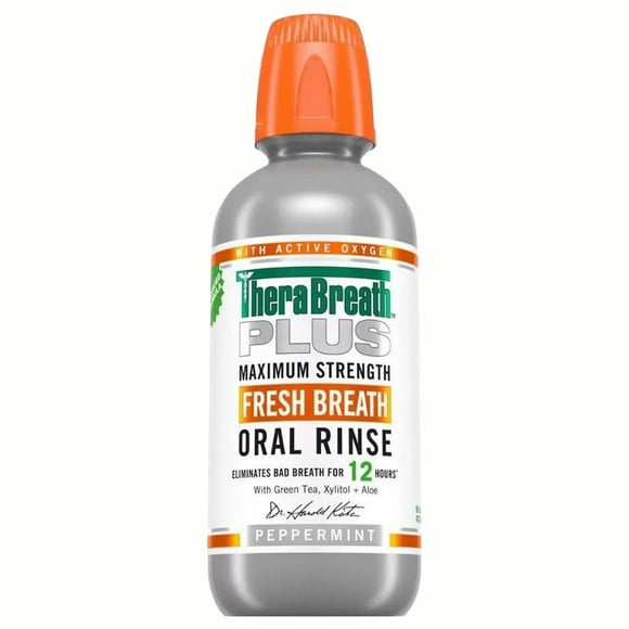 TheraBreath 12-Hour Plus Oral Rinse 473ml Mouthwash: Whitens Teeth Freshens Breath Cavities And Soothes Sensitive Teeth With Braces 12 Hour Plus Oral Rinse