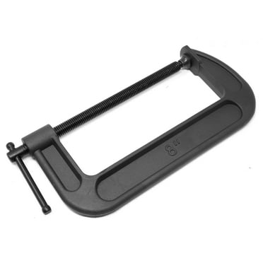 WEN Heavy-Duty Cast Iron C-Clamps with 8-Inch Jaw Opening and 3.4-Inch Throat