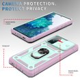 thumbnail image 6 of ShellTech Case for Galaxy S20 FE, Shockproof Impact Resistant with Slide Lens Protective Cover Case for Samsung Galaxy S20 FE/S20 FE 5G,Green/Pink, 6 of 11