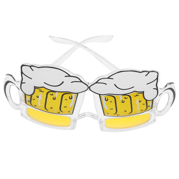 Gafas de sol de fiesta novedosa tazas de cerveza anteojos divertidos de gafas tropicales con temas hawaianos