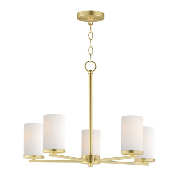 10286SWSBR Maxim Lighting Lateral - 5 Light Chandelier-18.5 Inches Tall and 24 Inches Wide