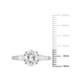 thumbnail image 2 of Everly Women's Created Moissanite Sterling Silver Engagement Ring, 2 of 6