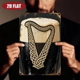 thumbnail image 5 of HELLOYOUNG Vintage Irish Metal Wall Art Celtic Harp Aluminum Pub Sign 8x12 Retro Guinness Tin Decor for Home Bar, 5 of 6