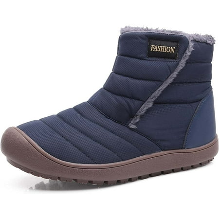 

Winter Snow Ankle Boots Fur Lining Waterproof Outdoor Slip On Booties Sneakers for Women and Men