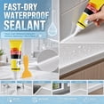 thumbnail image 3 of Plastic Steel Mud Waterproof Sealant,Multifunctional Waterproof White Caulk with Scraper (1PC), 3 of 6
