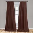 thumbnail image 5 of Ambesonne Abstract Curtains, Old Fashion Retro Dots, Pair of 28"x63", Brown Beige, 5 of 5