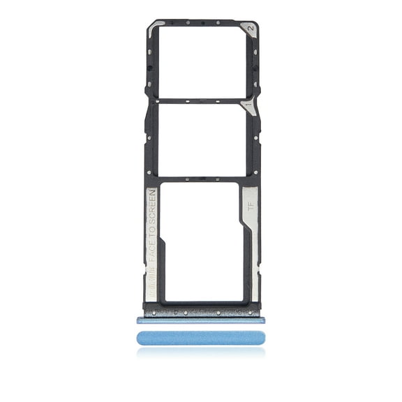 Replacement Dual Sim Card Tray Compatible For Xiaomi Redmi 10 (Sea Blue)