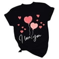 thumbnail image 4 of Lilgiuy Heart Valentines Day Shirt for Women's Cute Heart Graphic T Shirts Casual Short Sleeve Crewneck Summer Tees Tops for Daily Wear, 4 of 5