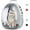 Gray, variant on Pet Carrier Backpack/Bubble Carrying Bag for Small Medium Dogs Cats, Space Capsule Pet Carrier for Hiking, Travel, Airline Approved Cat Travel Carrier- Black