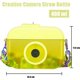 thumbnail image 2 of 400 ml Cute Water Bottles with Straws - Camera Modelling Water Bottle - BPA Free Plastic Tumbler with Shoulder Straps - (Yellow), 2 of 4