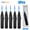 black-5PCS, variant on 5PCS Windproof Butane Torch Lighters 1300° Jet Flame Portable Refillable Lighters with Safety Lock for Camping BBQ Candle
